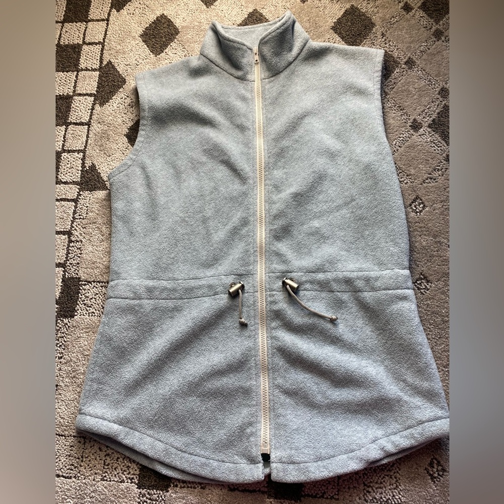 Anywear CXY Womens Light Blue gray ish Fleece Vest size M